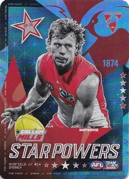 2023 AFL TeamCoach - Star Powers - Silver #SP-76 Callum Mills Front